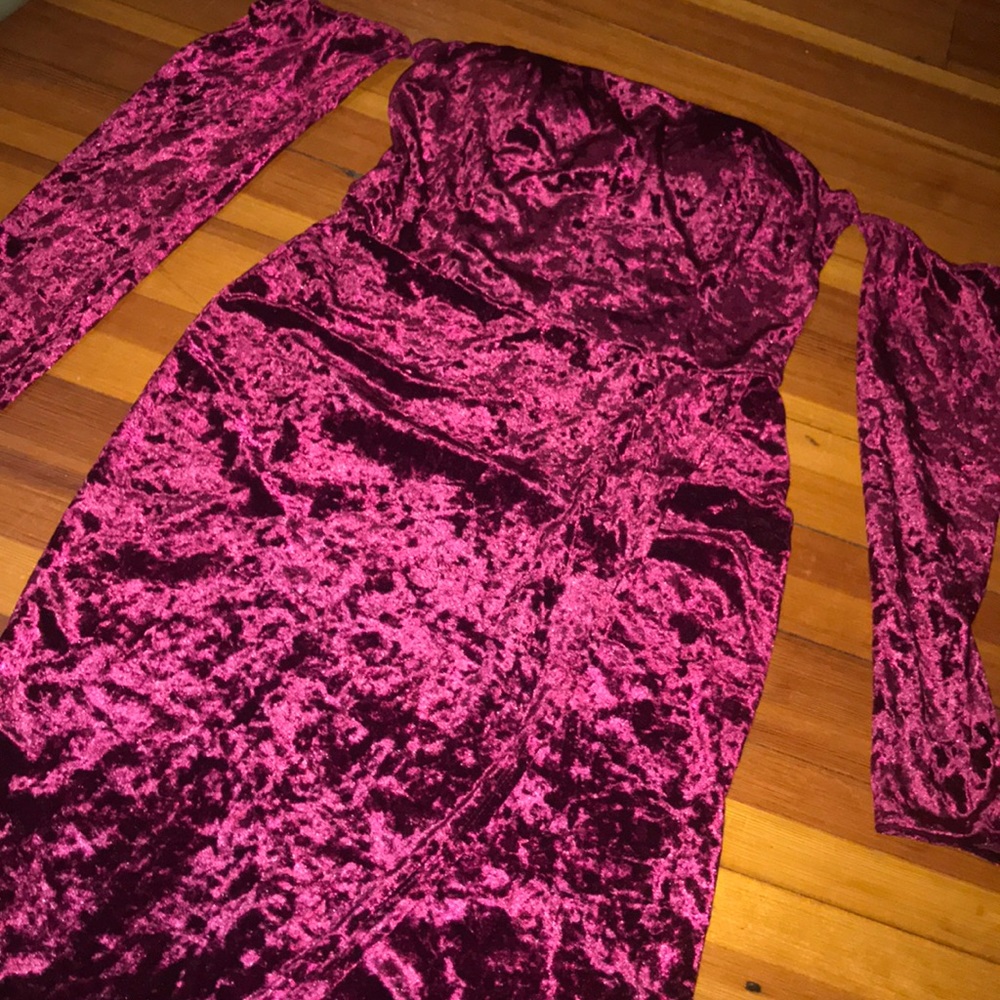 Velvet like dress
